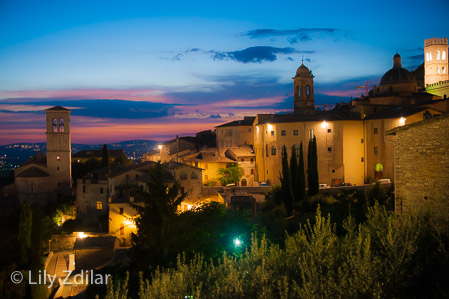 Peaceful Twilight decends over Assisi